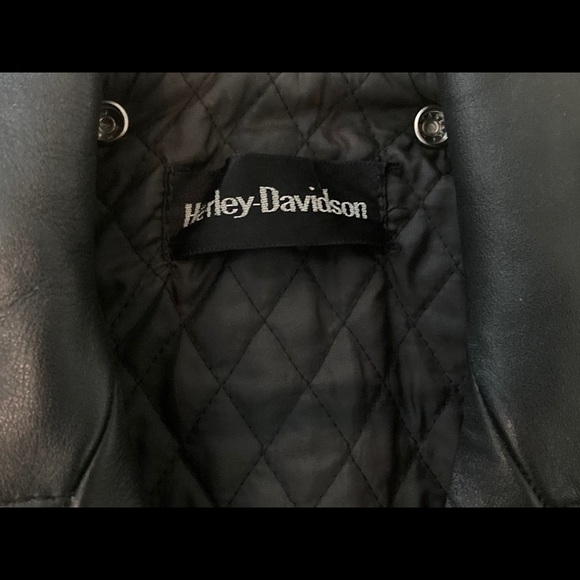 Harley Davidson Leather Motorcycle Jacket 36W - Picture 3 of 5
